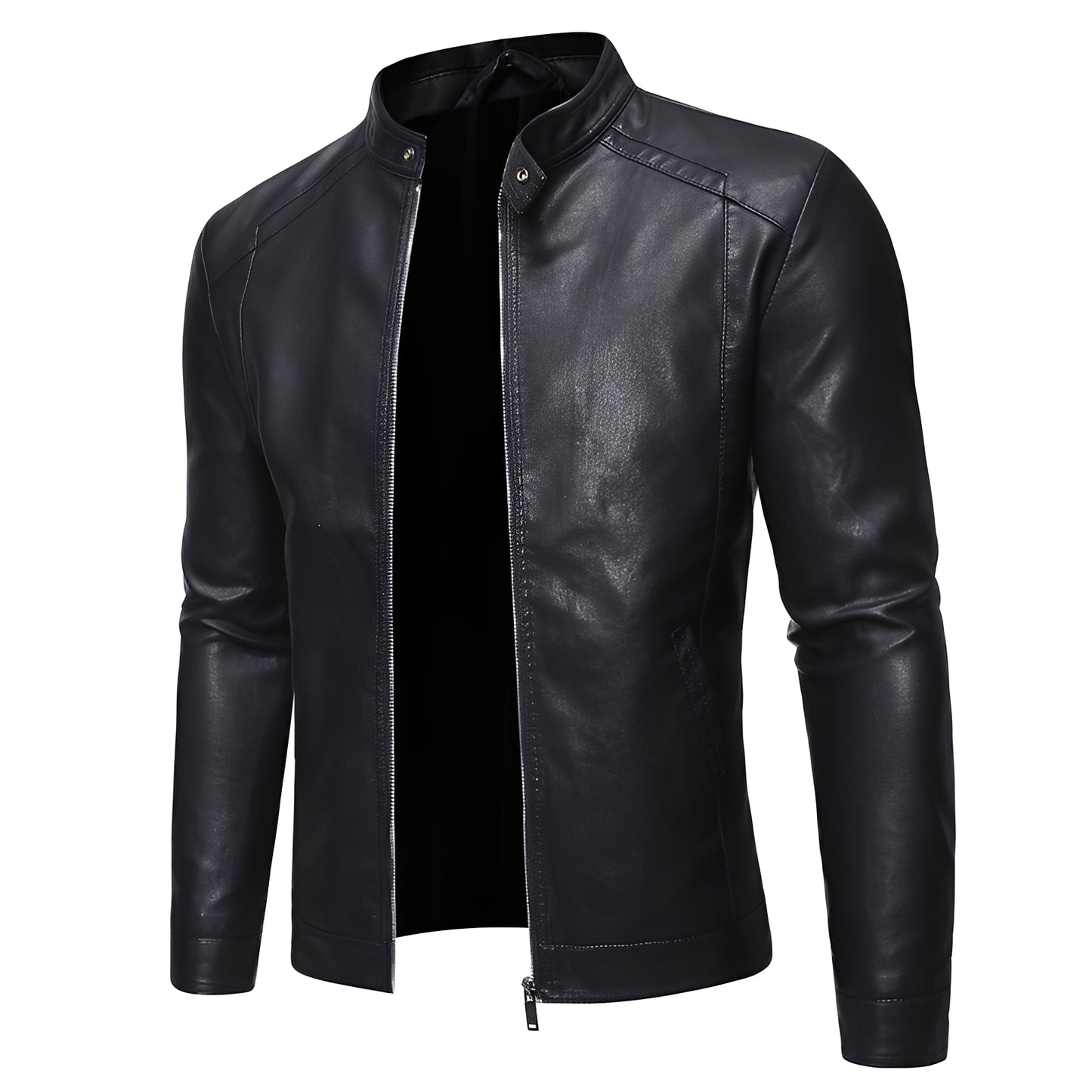Theodore - Robuste, schmal geschnittene Lederjacke für Herren