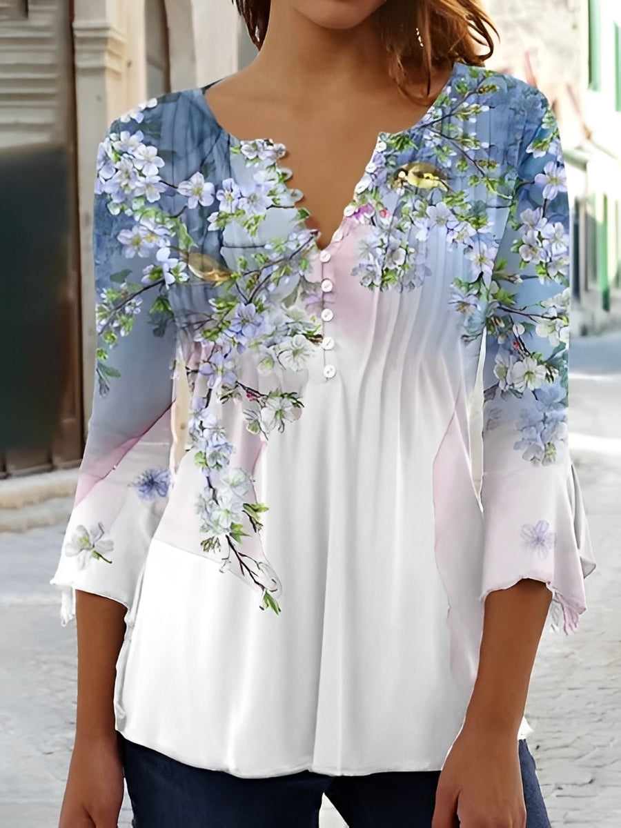 Eloise - Elegantes Oberteil mit Blumenprint für Damen