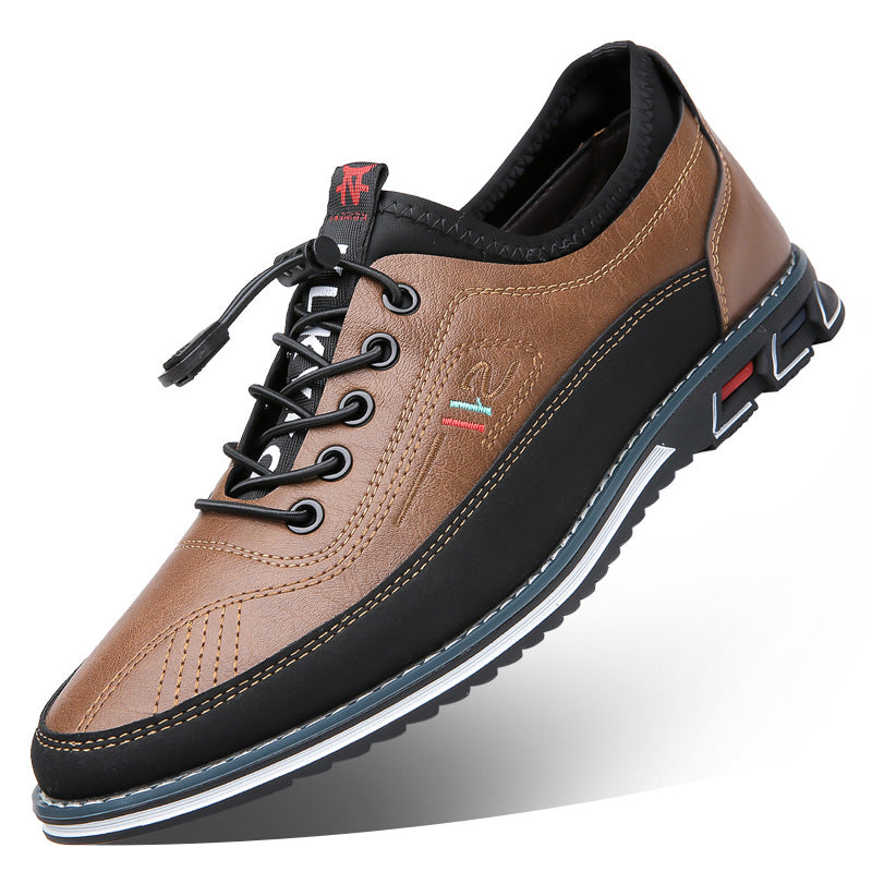 Aaron - Lässige rutschfeste Ledersneaker für Herren