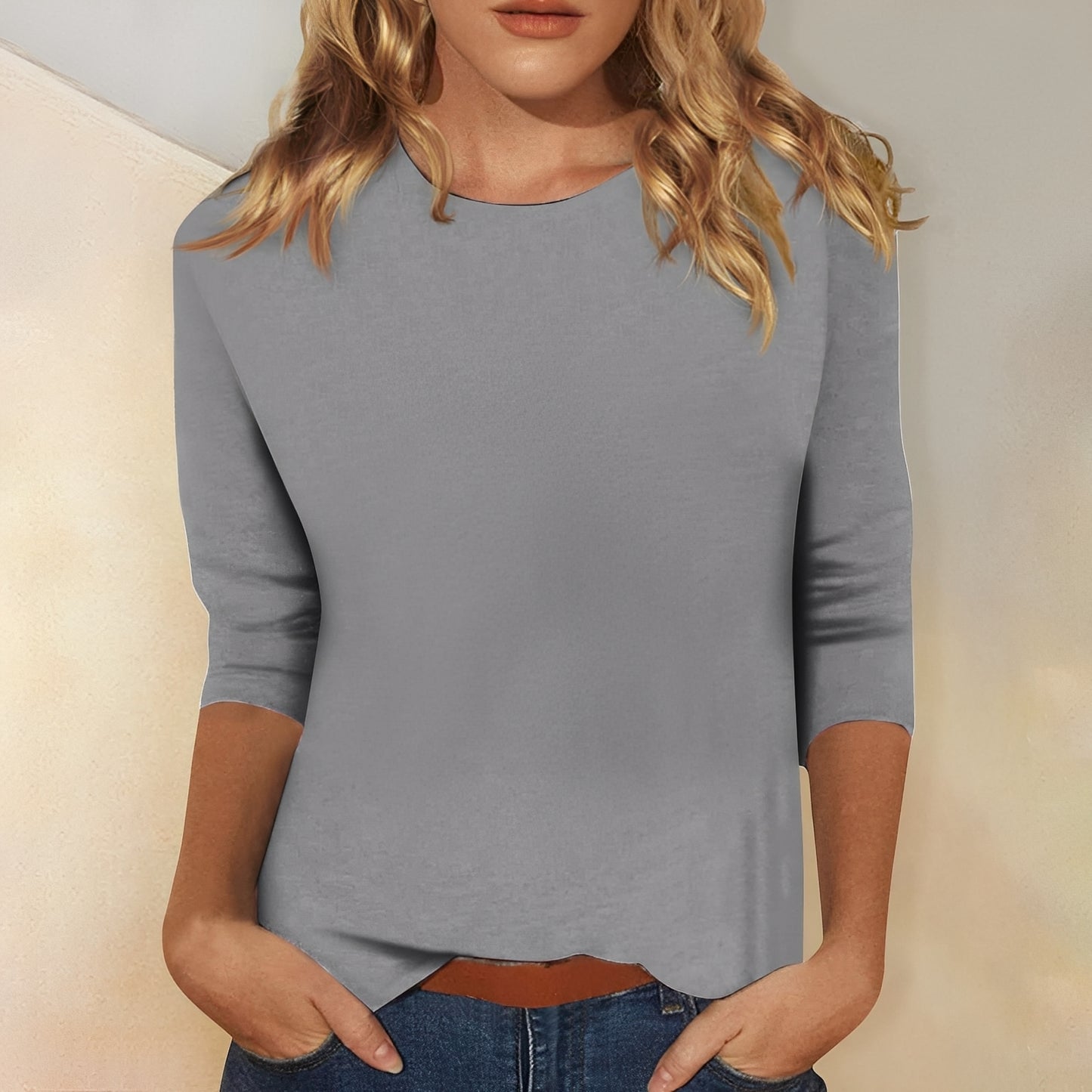 Louisa - Lässiges, schlichtes Langarmshirt für Damen