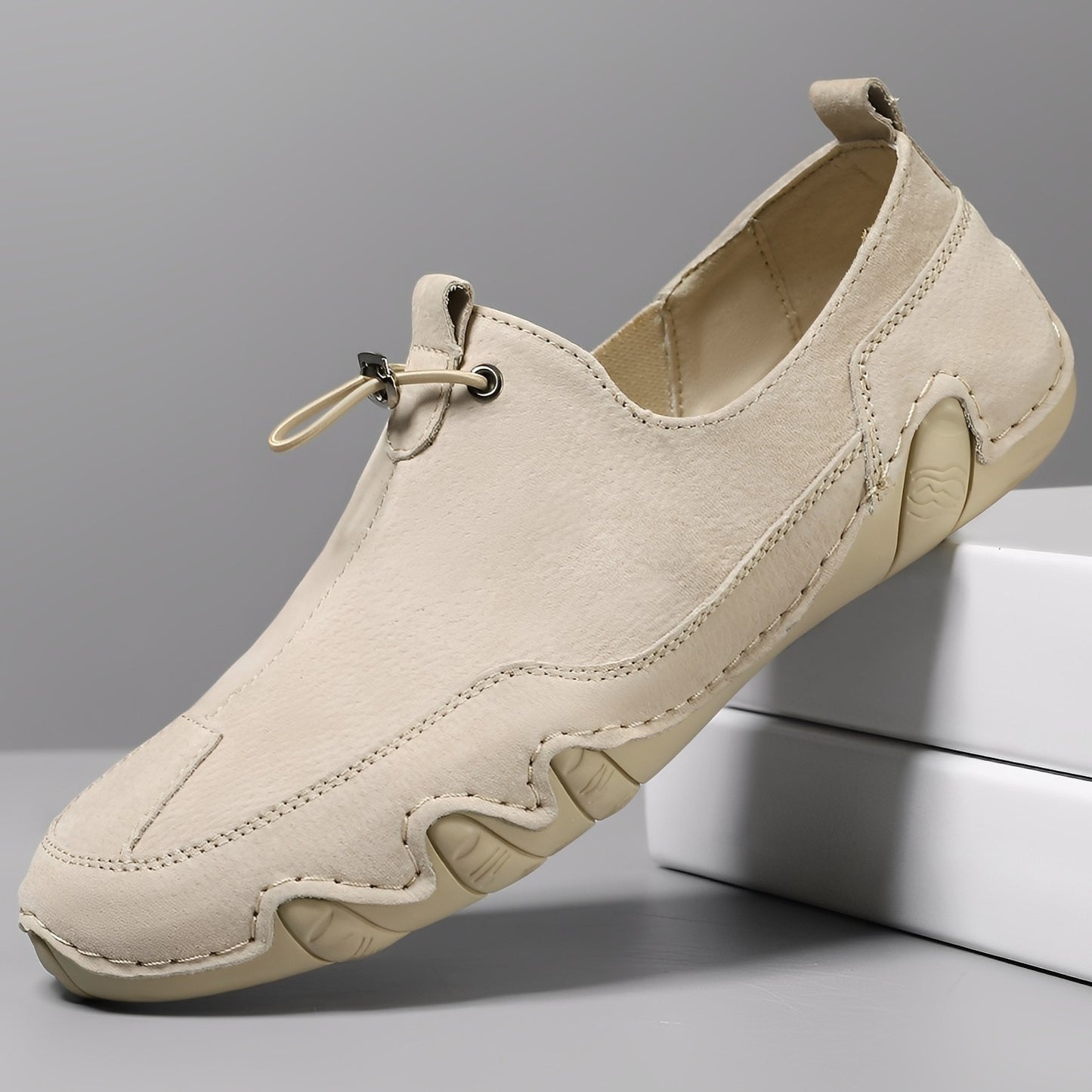 Everard - Stilvolle, locker sitzende Leder-Slipper für Herren