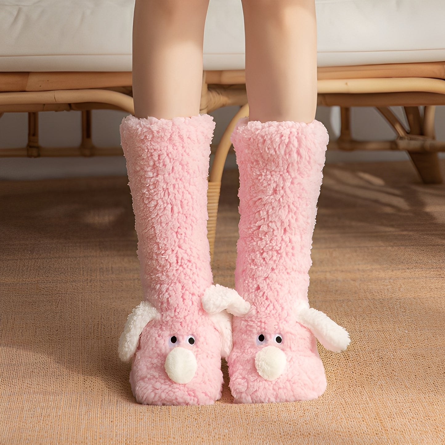 Krystelle - Stilvolle, süße, warme Bodensocken für Damen