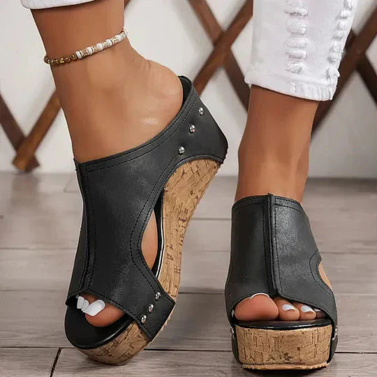 Luna - Stilvolle Orthopädische Keilsandalen