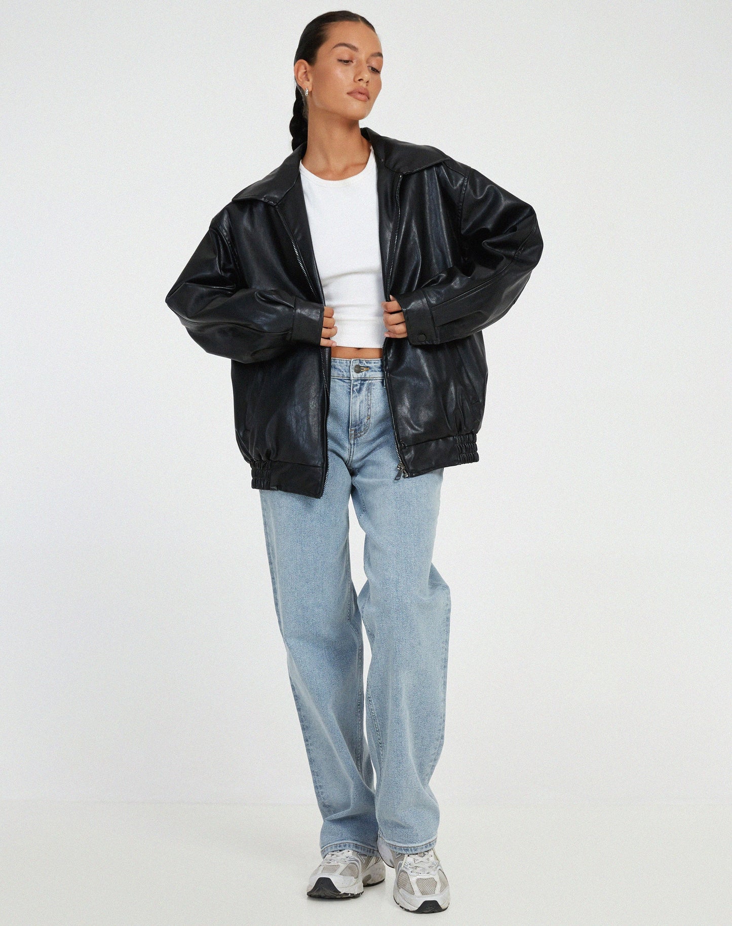 Ariane – Damen-Oversize-Lederjacke