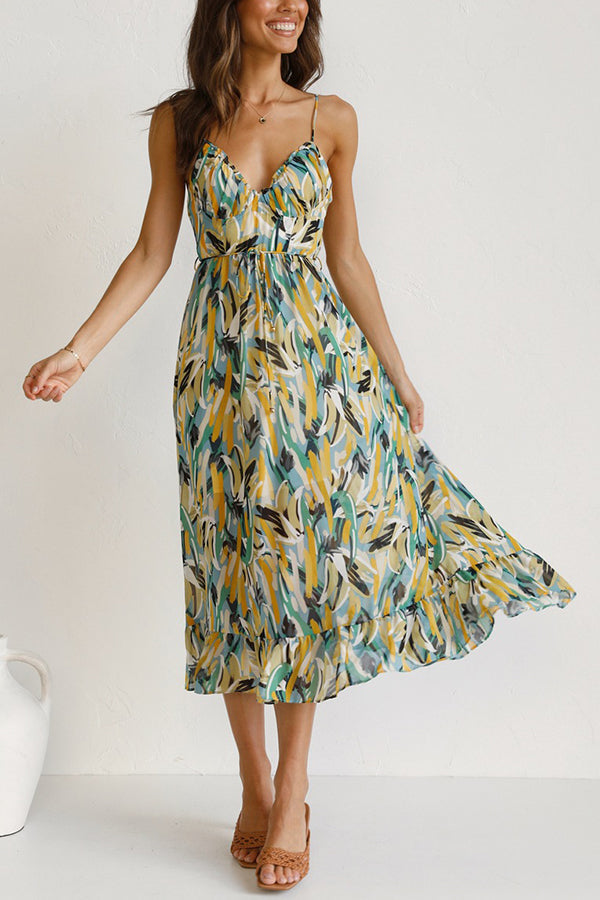 Charité – Farbiges Midi-Kleid
