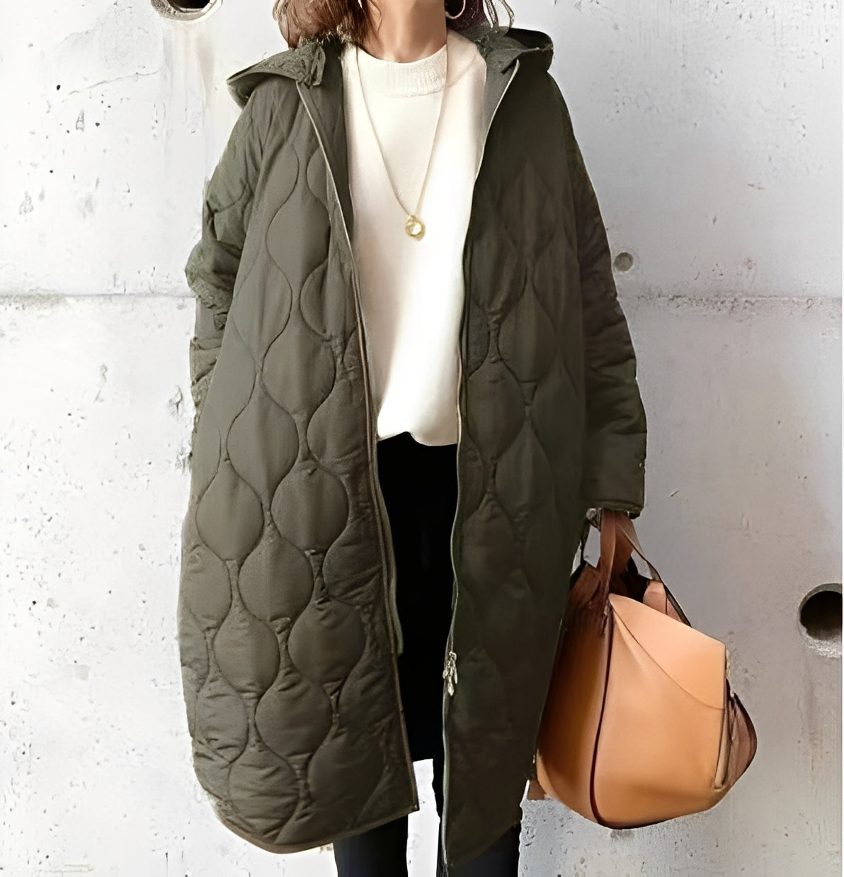 Krystine - Lässiger Parka-Mantel mit Kapuze für Damen