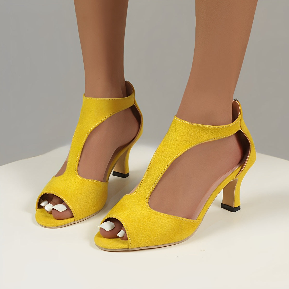 Mylah - Hochhackige Sandalen mit Reißverschluss für Damen