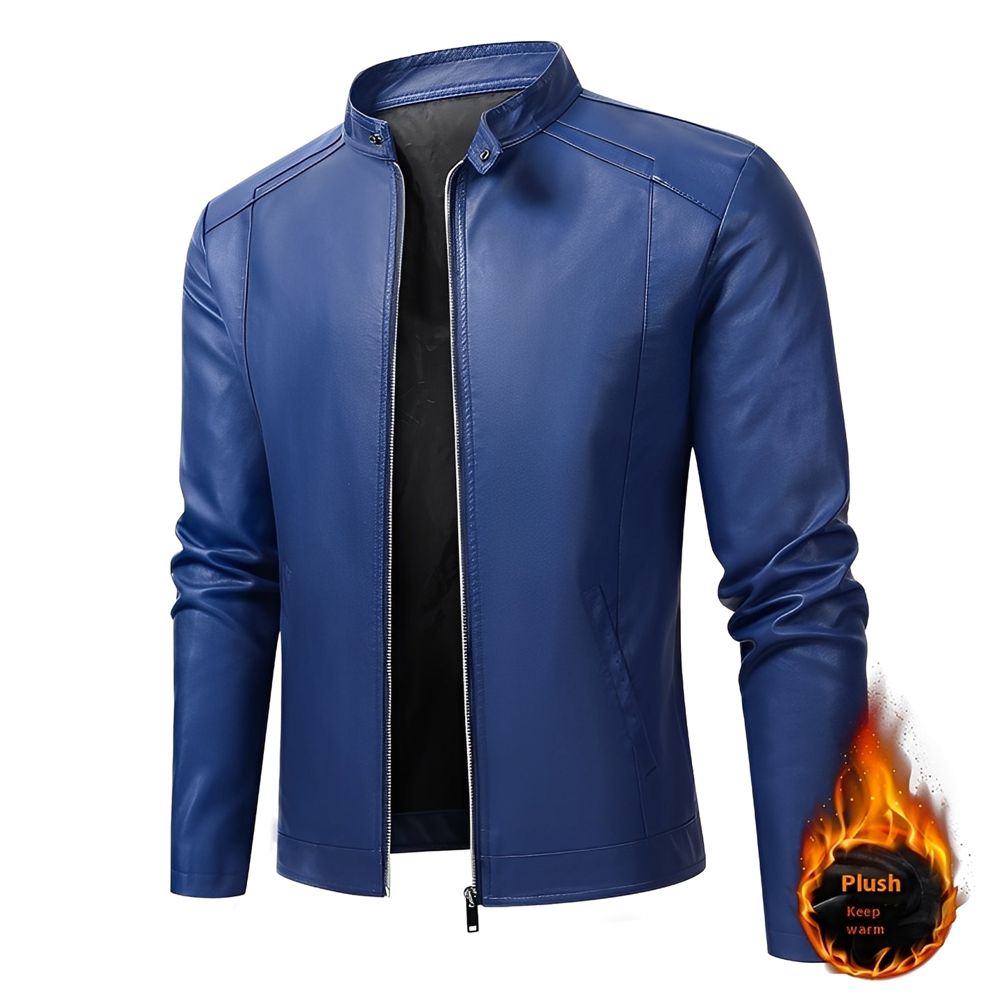 Theodore - Robuste, schmal geschnittene Lederjacke für Herren