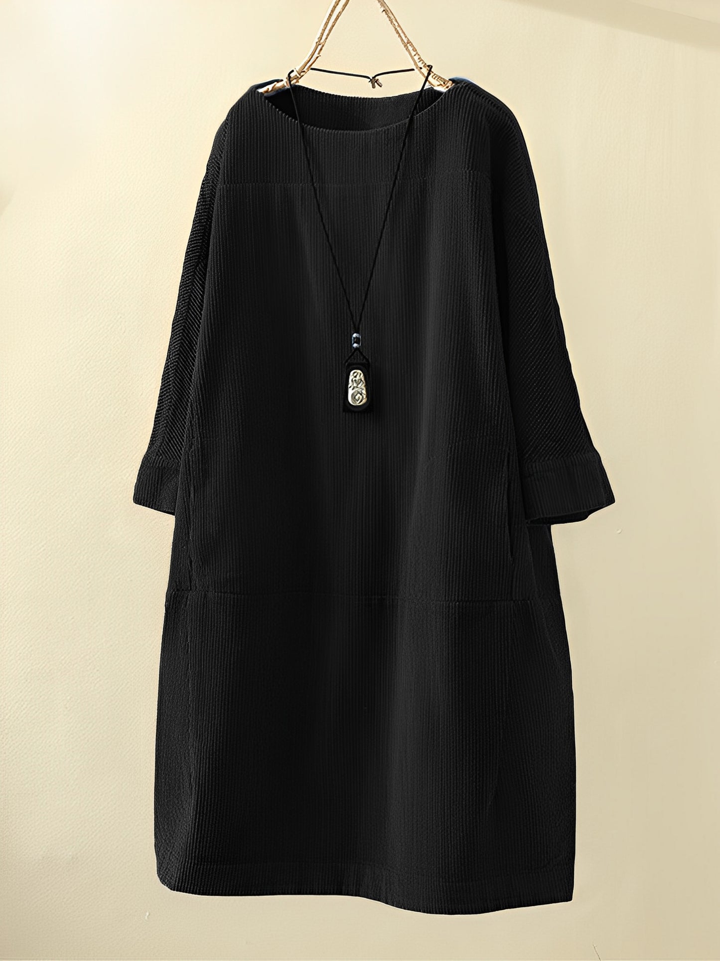 Amie - Lässiges, lockeres Cordkleid für Damen