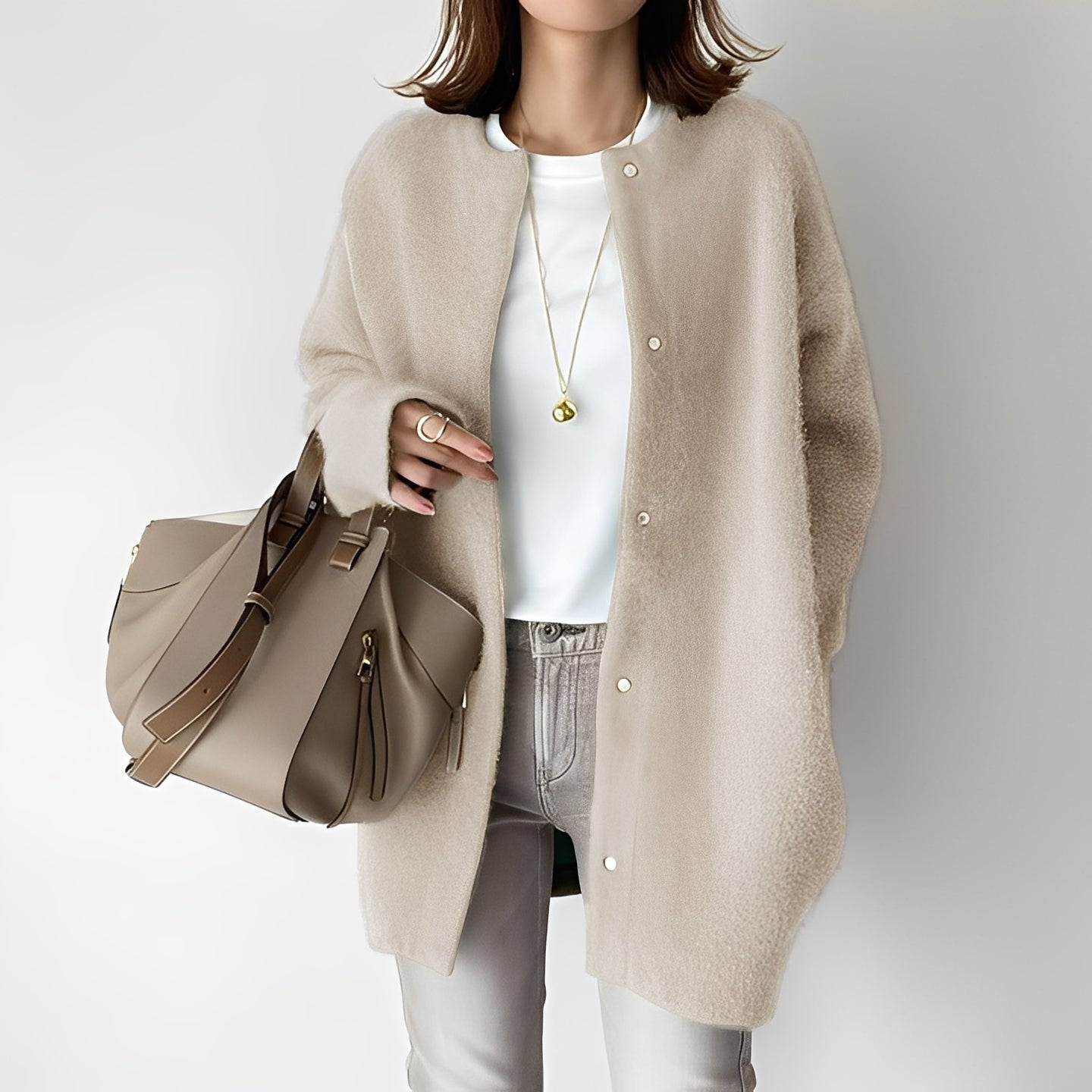 Dahlia - Stilvoller, locker sitzender Cardigan für Damen