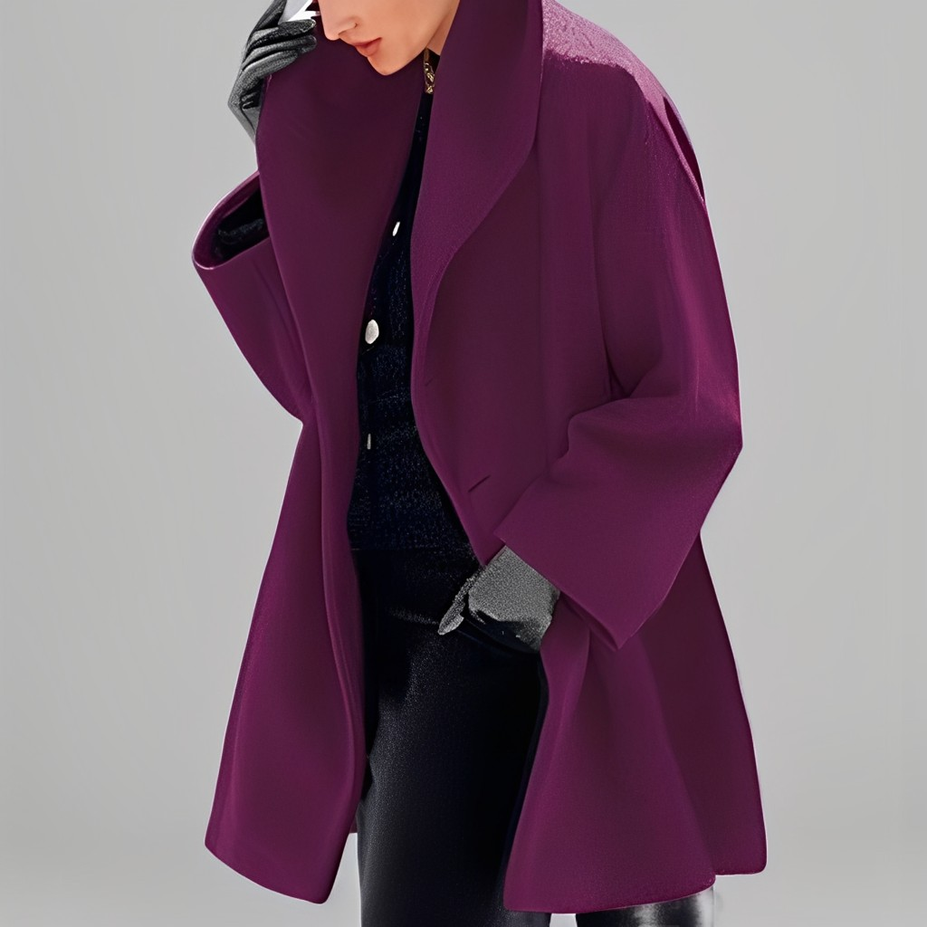 Natalia - Moderne, locker sitzende Wolljacke für Damen