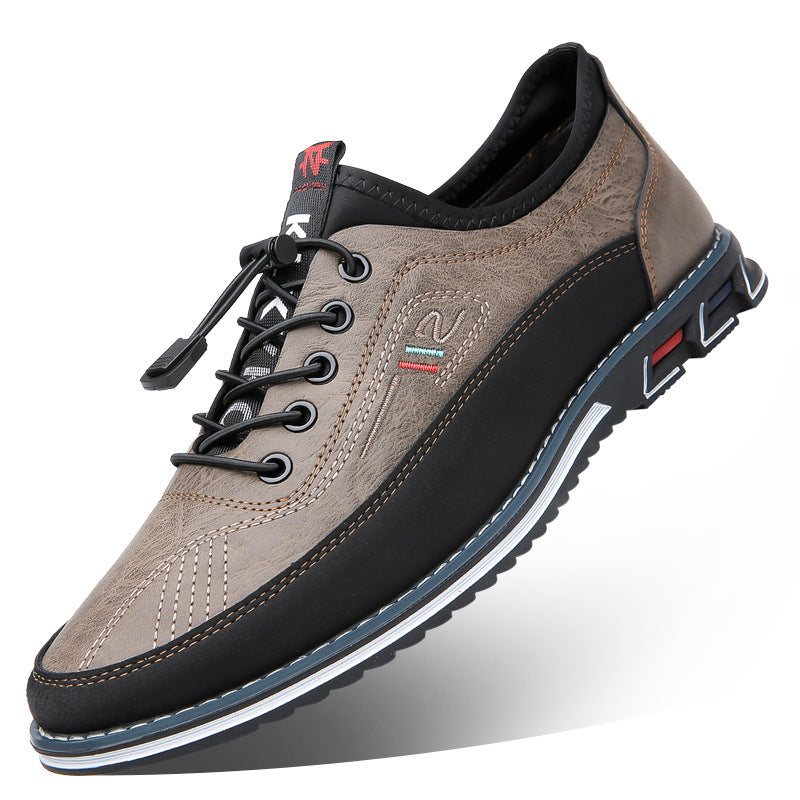 Aaron - Lässige rutschfeste Ledersneaker für Herren