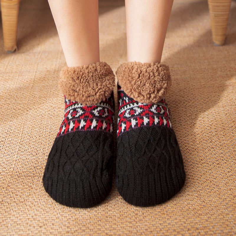 Nichole - Stilvolle, warme Anti-Rutsch-Socken für Damen