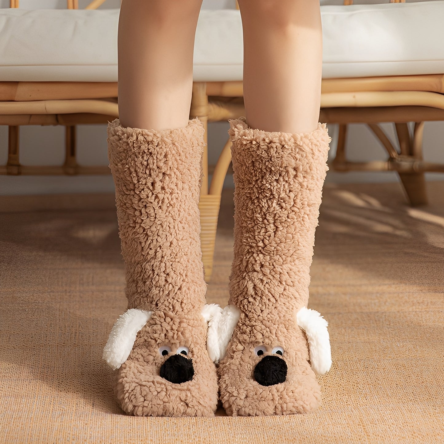 Krystelle - Stilvolle, süße, warme Bodensocken für Damen