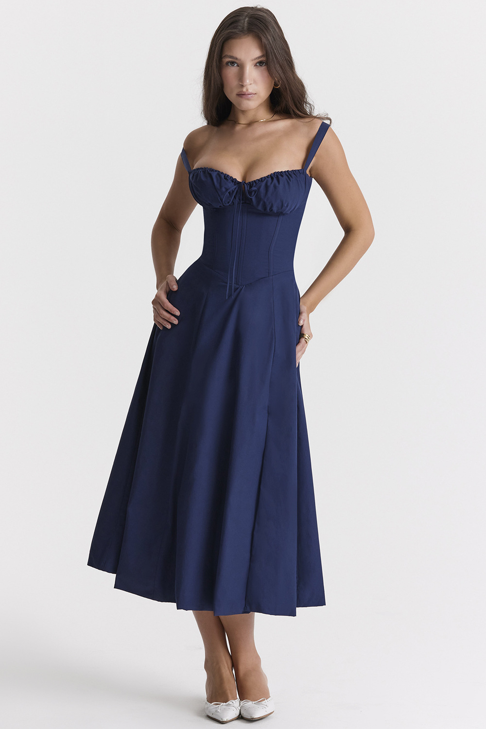 Jacqueline - Elegantes Midi-Korsettkleid für Damen