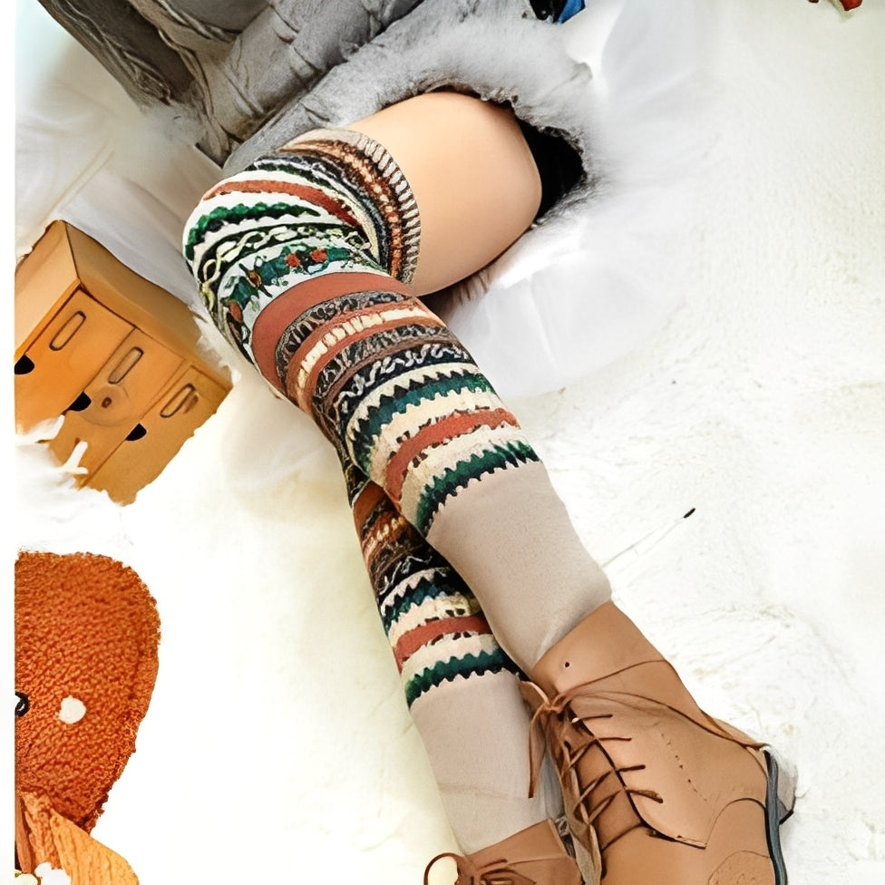 Suzanna - Stilvolle, warme, dicke Baumwollsocken für Damen