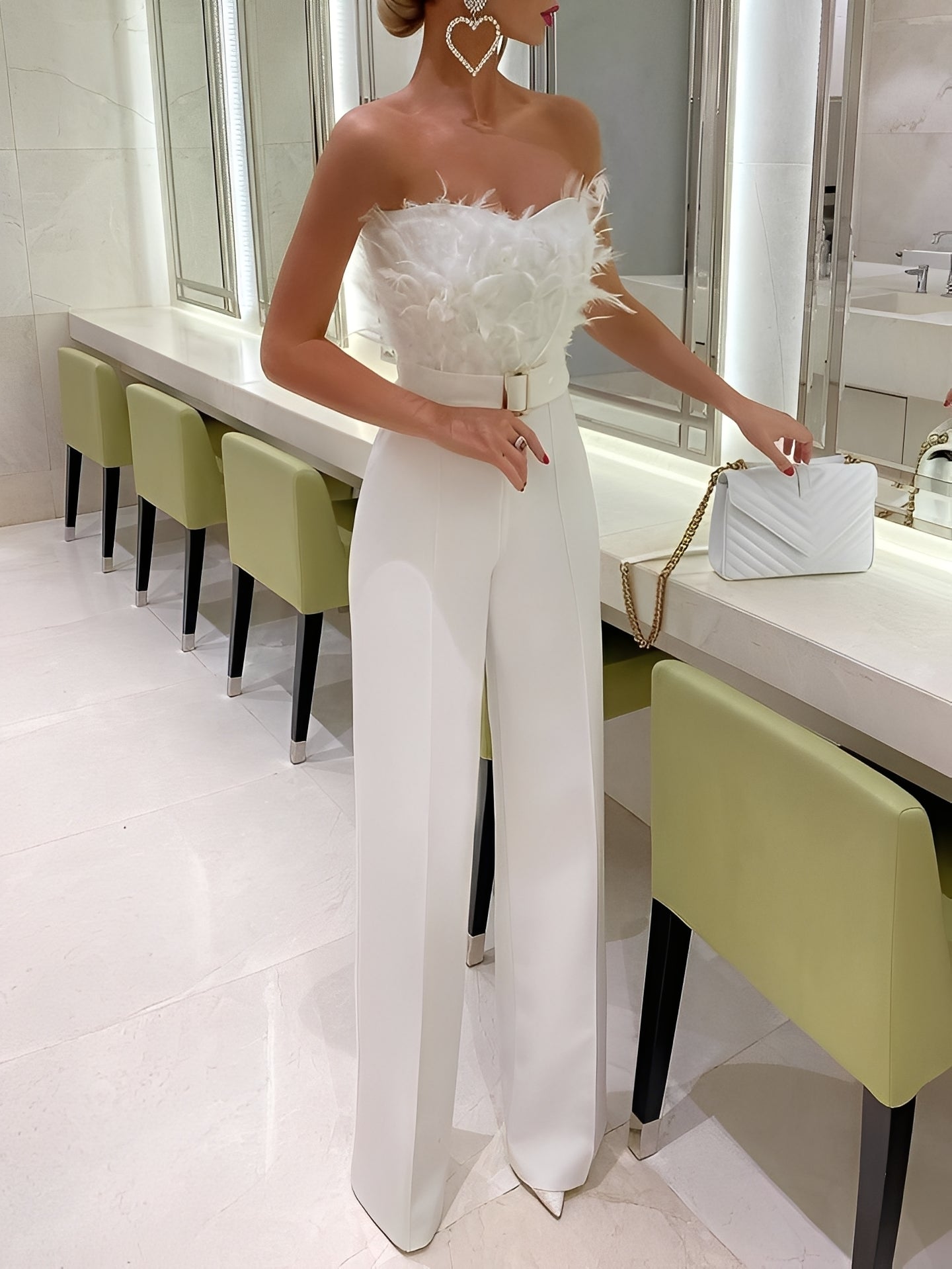 Valarie - Eleganter Tube-Top-Jumpsuit für Damen
