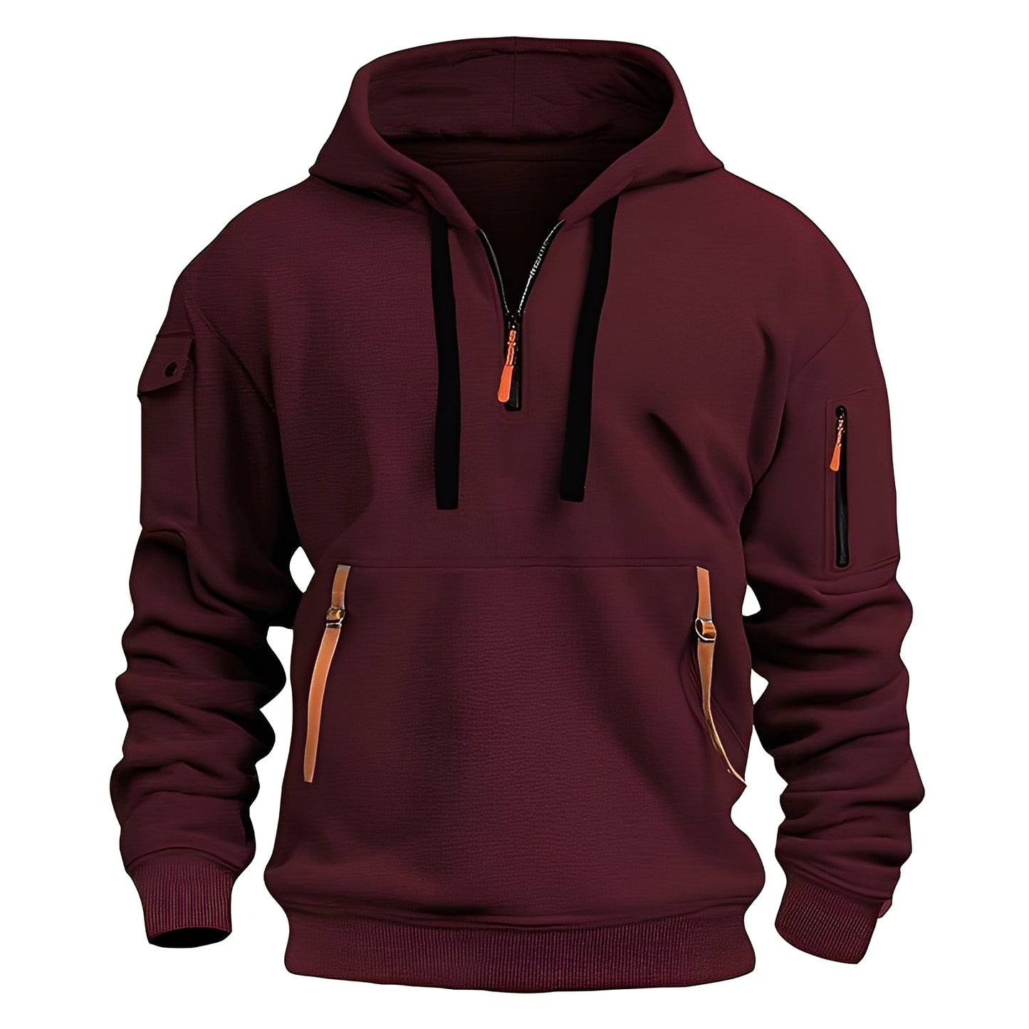 Burton - Lockerer Hoodie mit halbem Reißverschluss für Herren