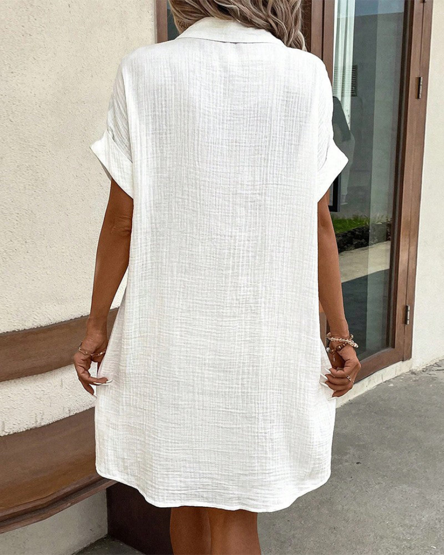 Rorie - Schlichtes Sommerhemdkleid für Damen