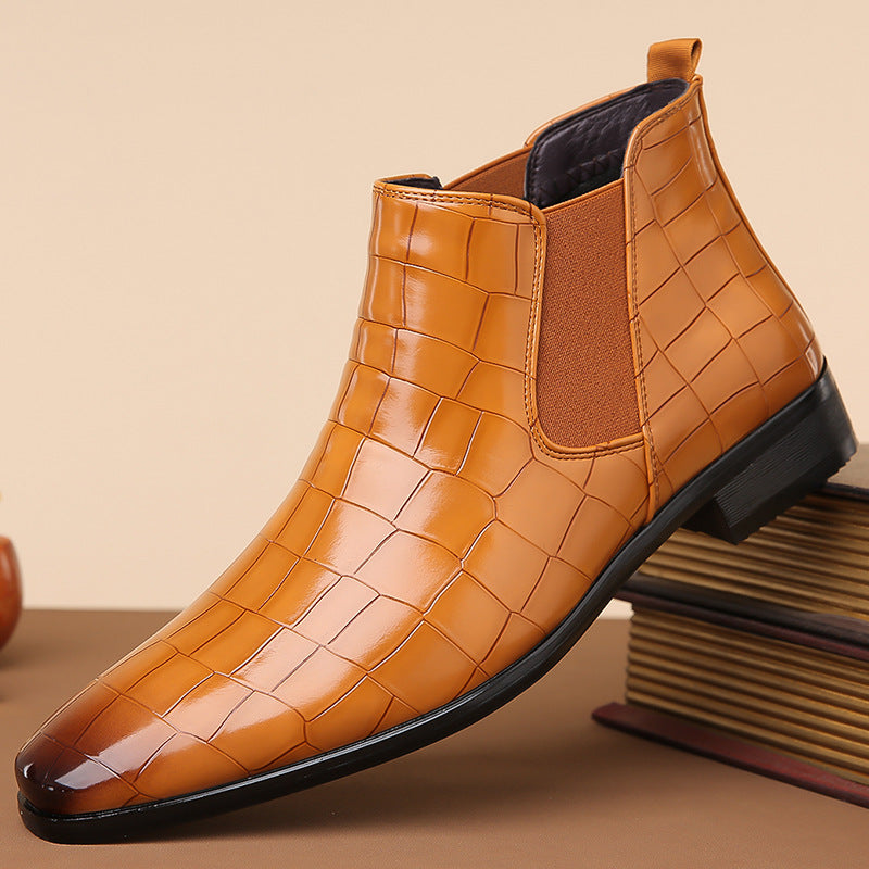 Gladwin - Formelle glänzende Lederstiefel für Herren