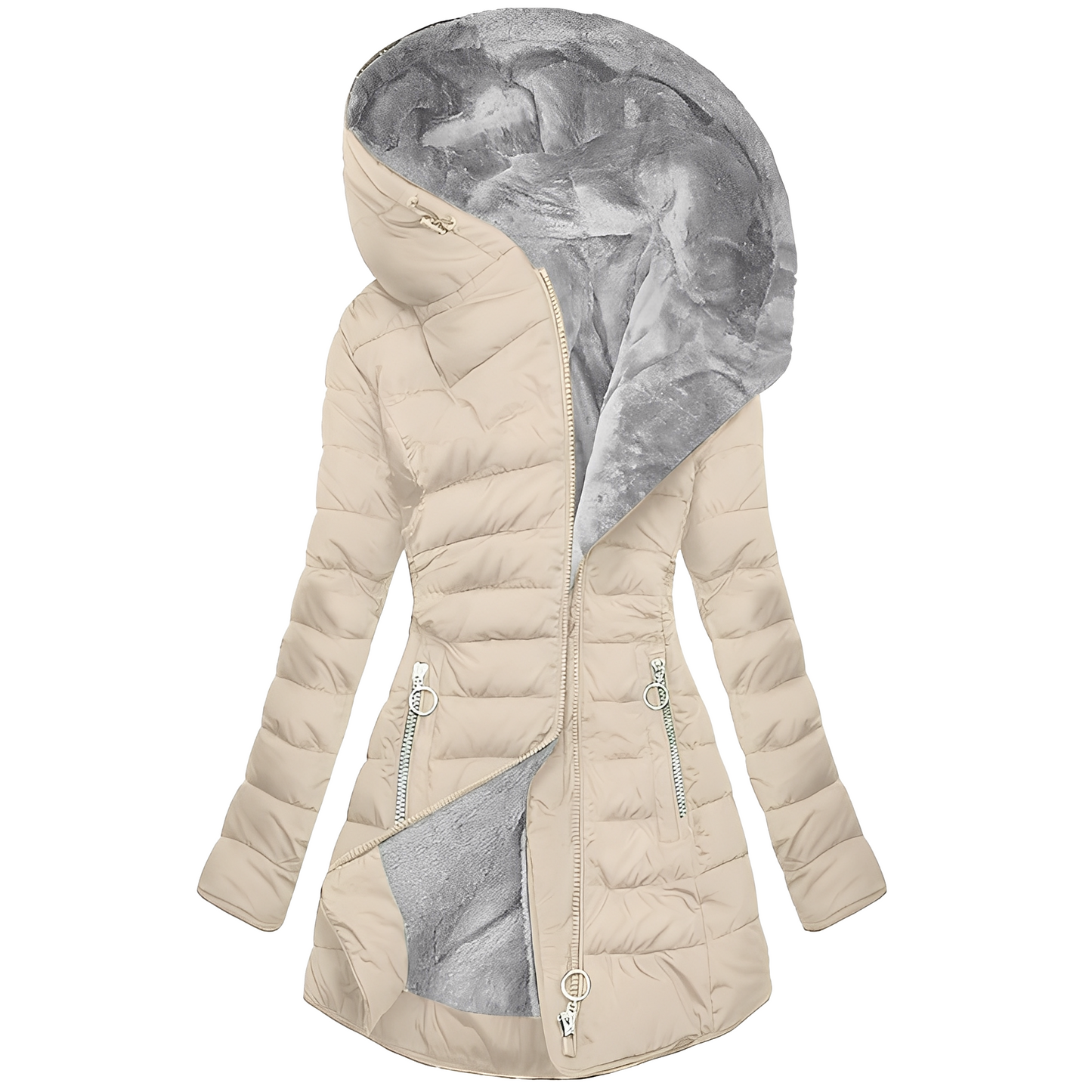 Jasmine - Moderne Winterjacke mit Kapuze für Damen