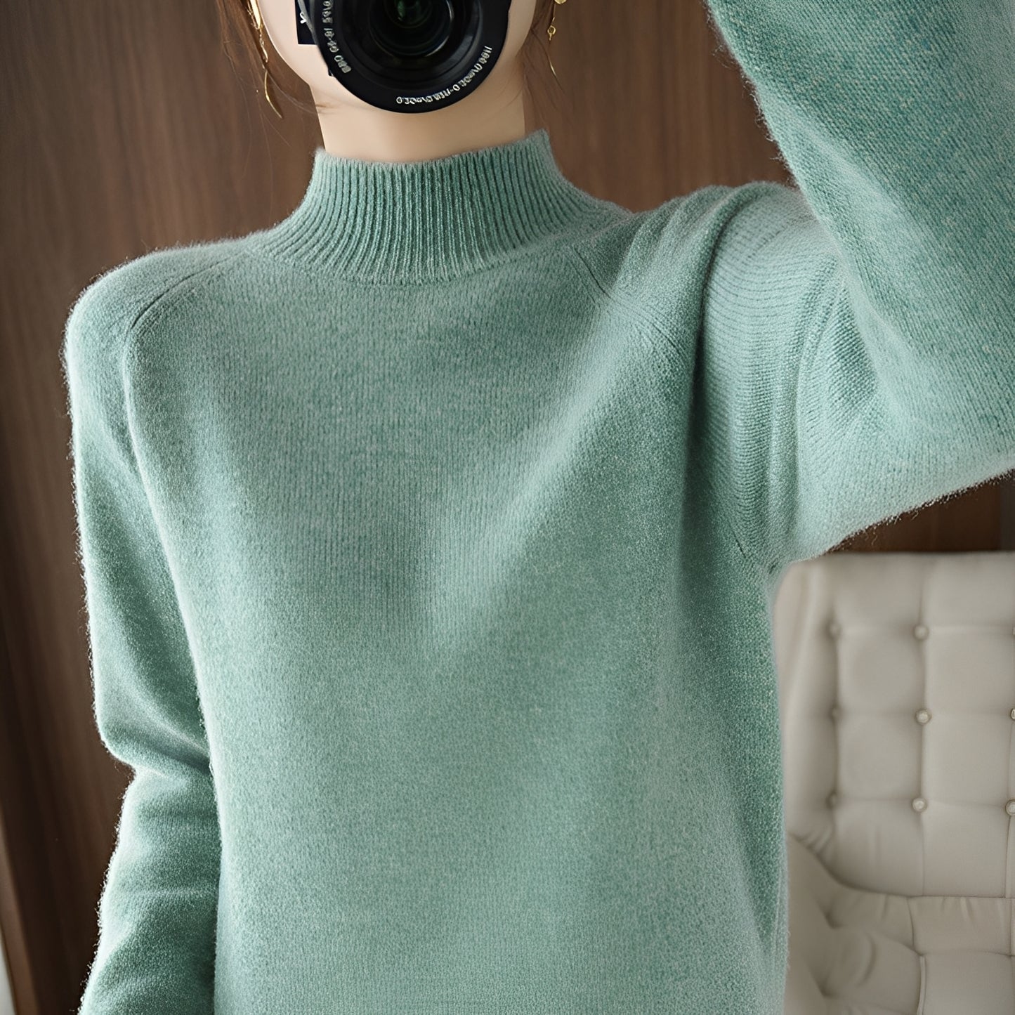 Ulyssa - Eleganter Rollkragenpullover aus Kaschmir für Damen