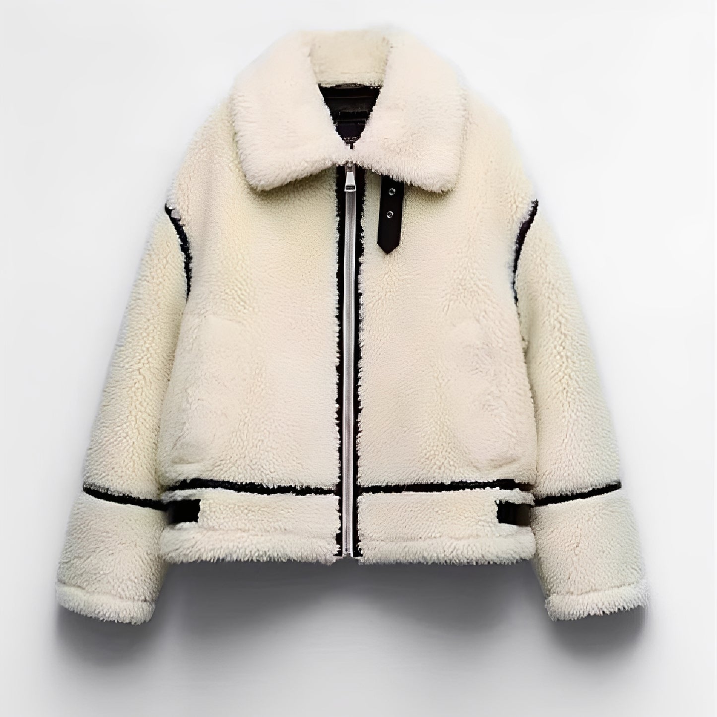 Bethney - Warmer Teddy-Fleece-Mantel für Damen