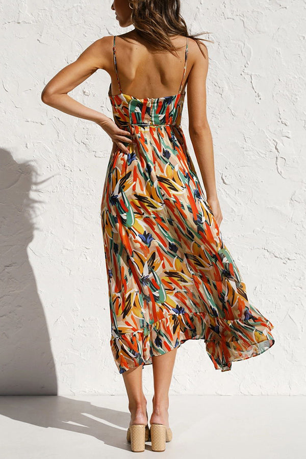 Charité – Farbiges Midi-Kleid