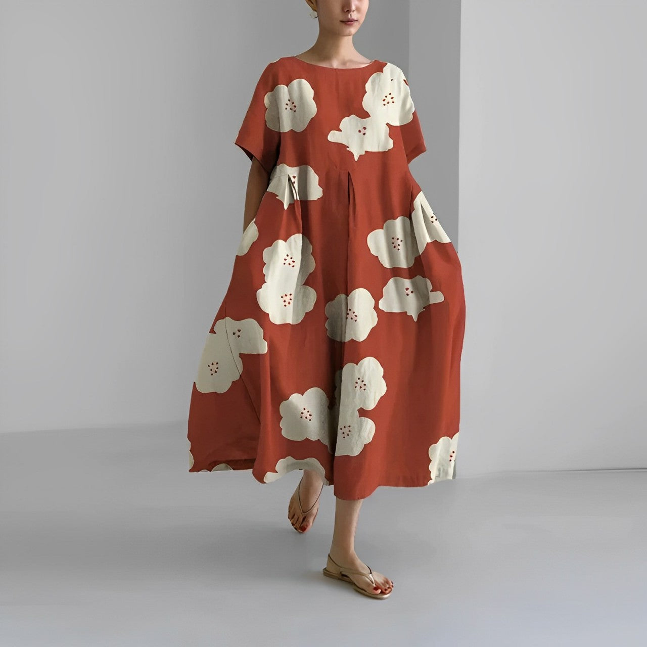 Chenoa - Damenkleid mit Blumen, Gemütlich & Sommerlich