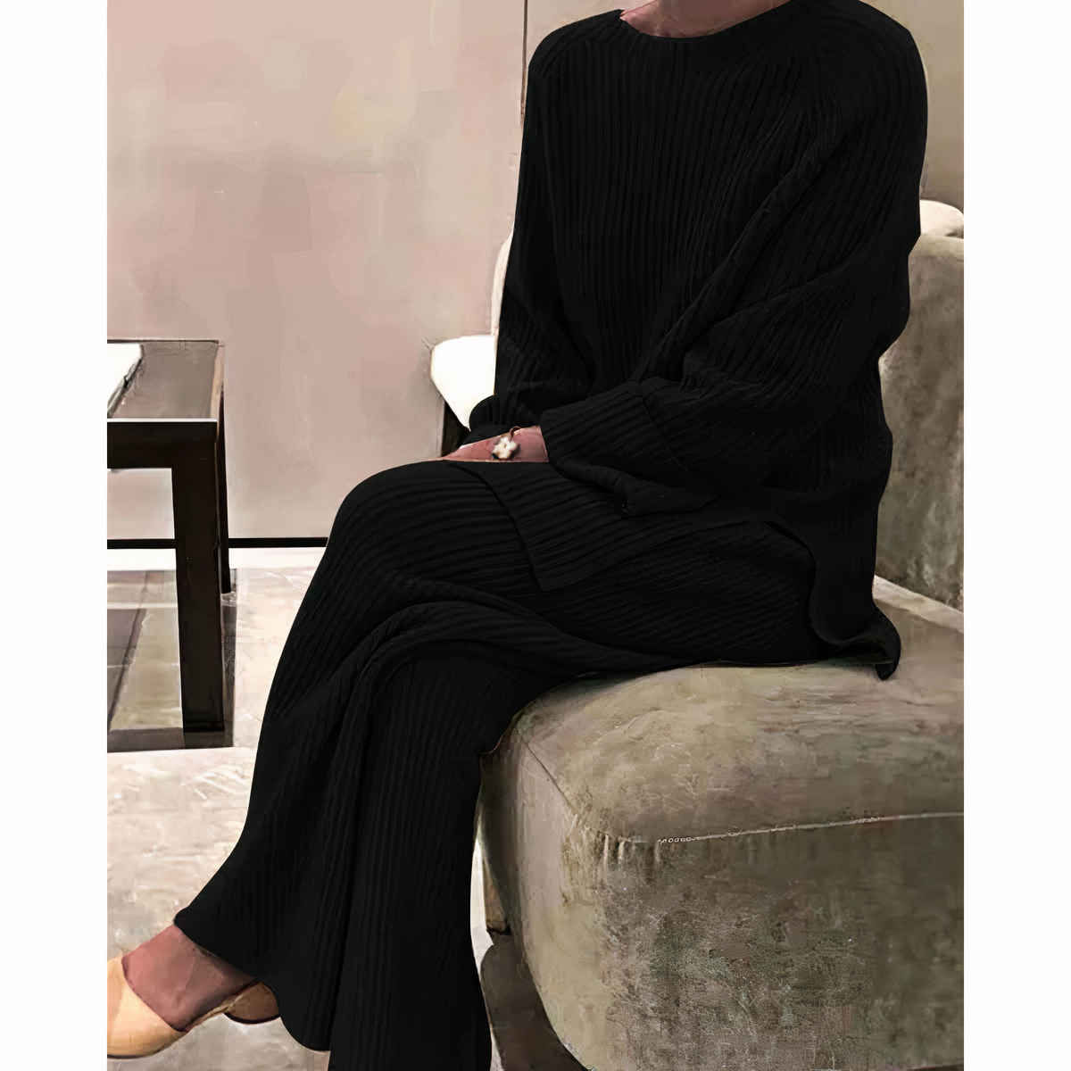 Samantha – Lässiges Strick-Set aus Pullover & Hose