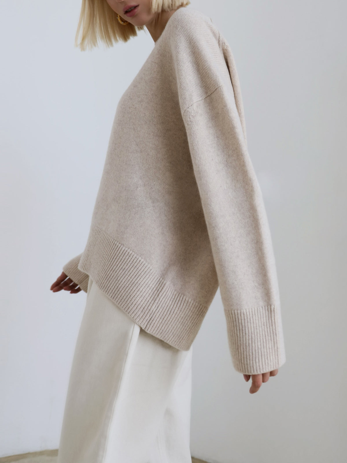 Amara – Übergröße Pullover „Zuckerwatte“