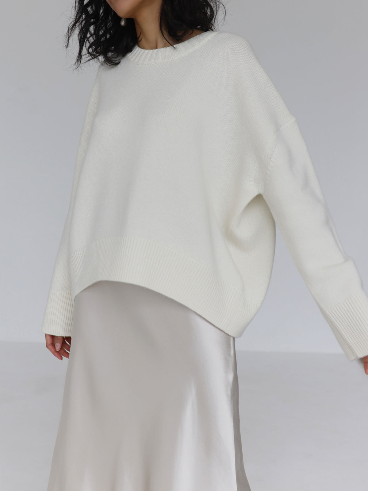 Amara – Übergröße Pullover „Zuckerwatte“