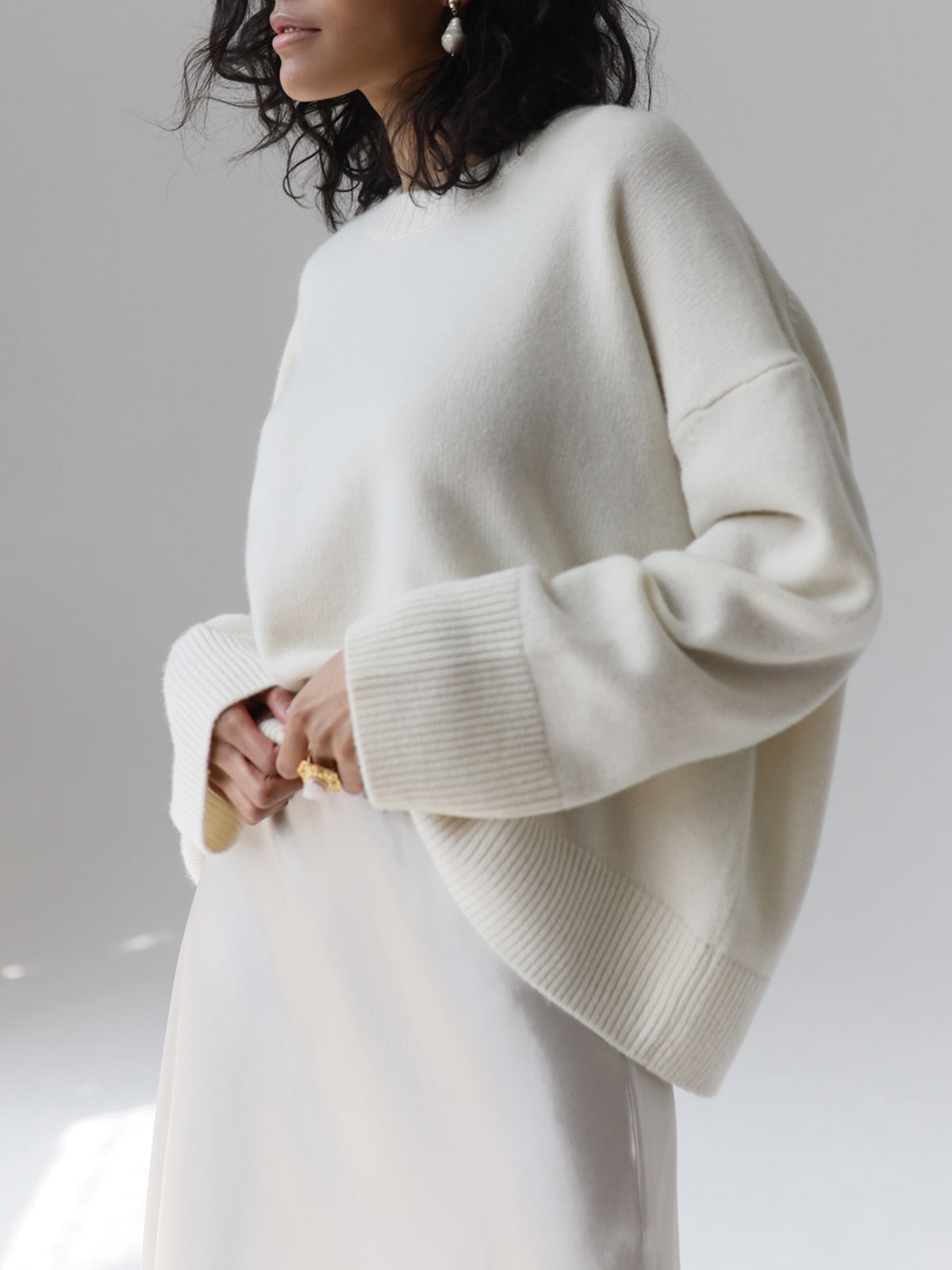 Amara – Übergröße Pullover „Zuckerwatte“