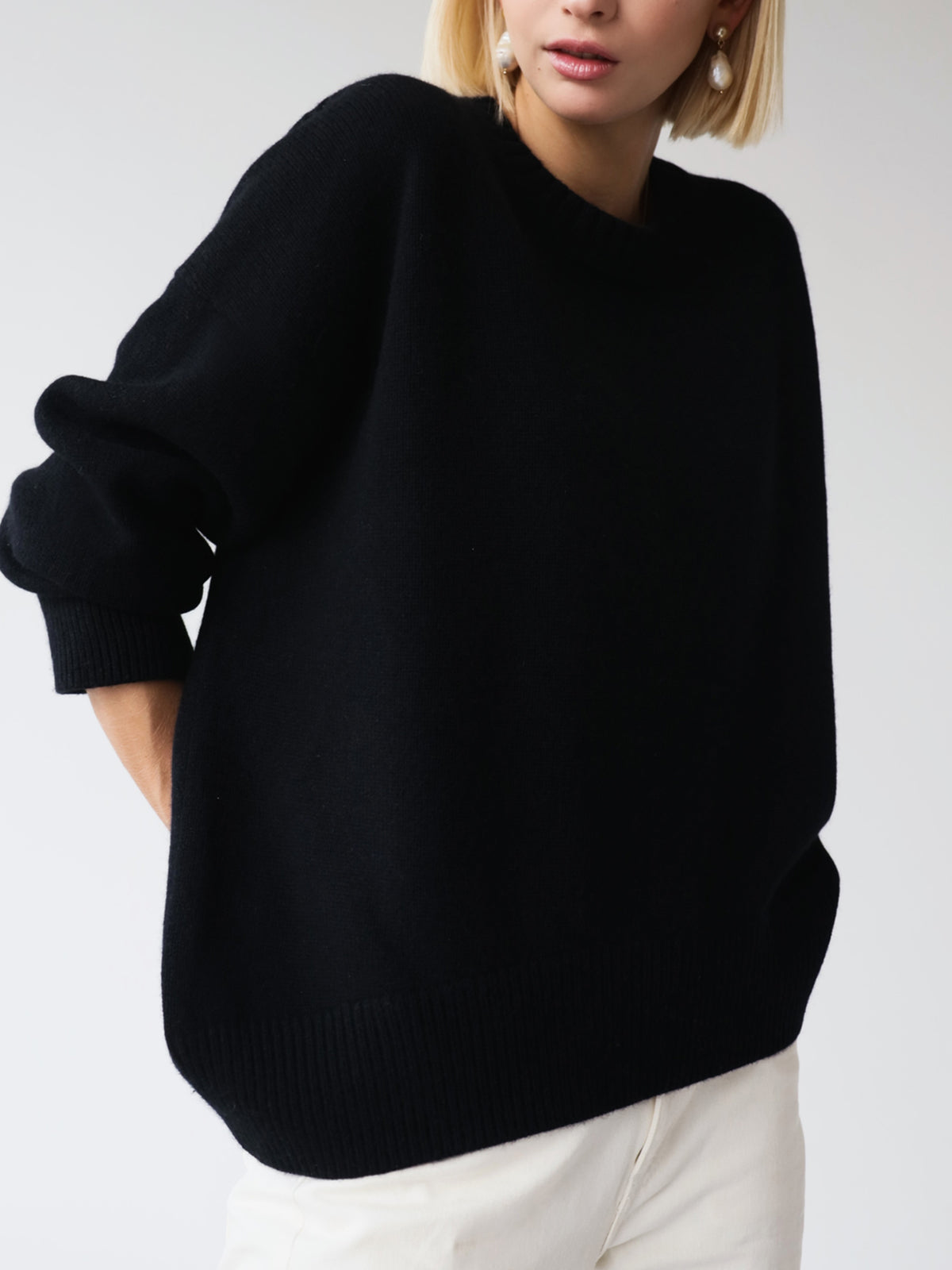 Amara – Übergröße Pullover „Zuckerwatte“