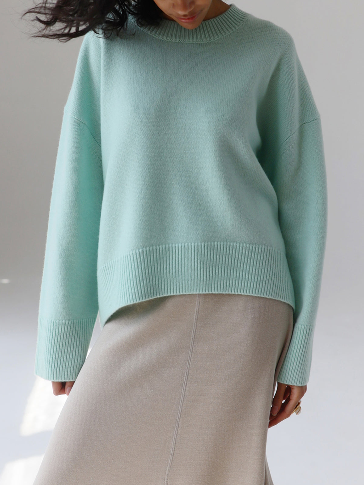 Amara – Übergröße Pullover „Zuckerwatte“
