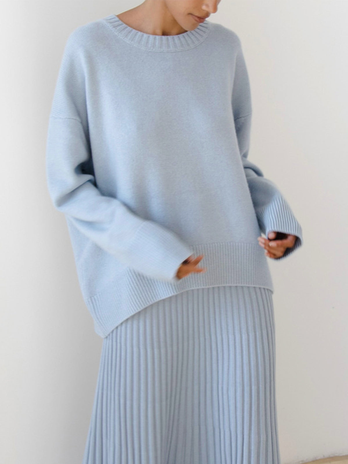 Amara – Übergröße Pullover „Zuckerwatte“