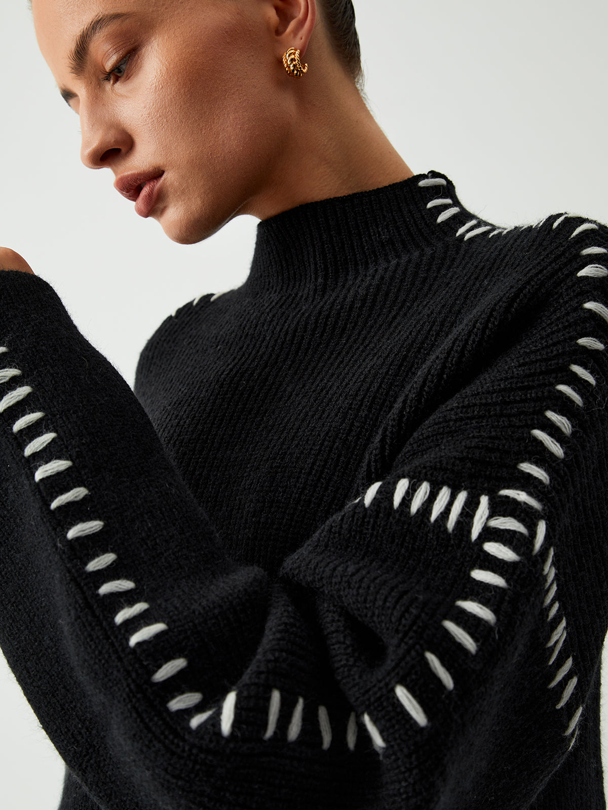 Theresa – Lockere, sitzende Rollkragenpullover