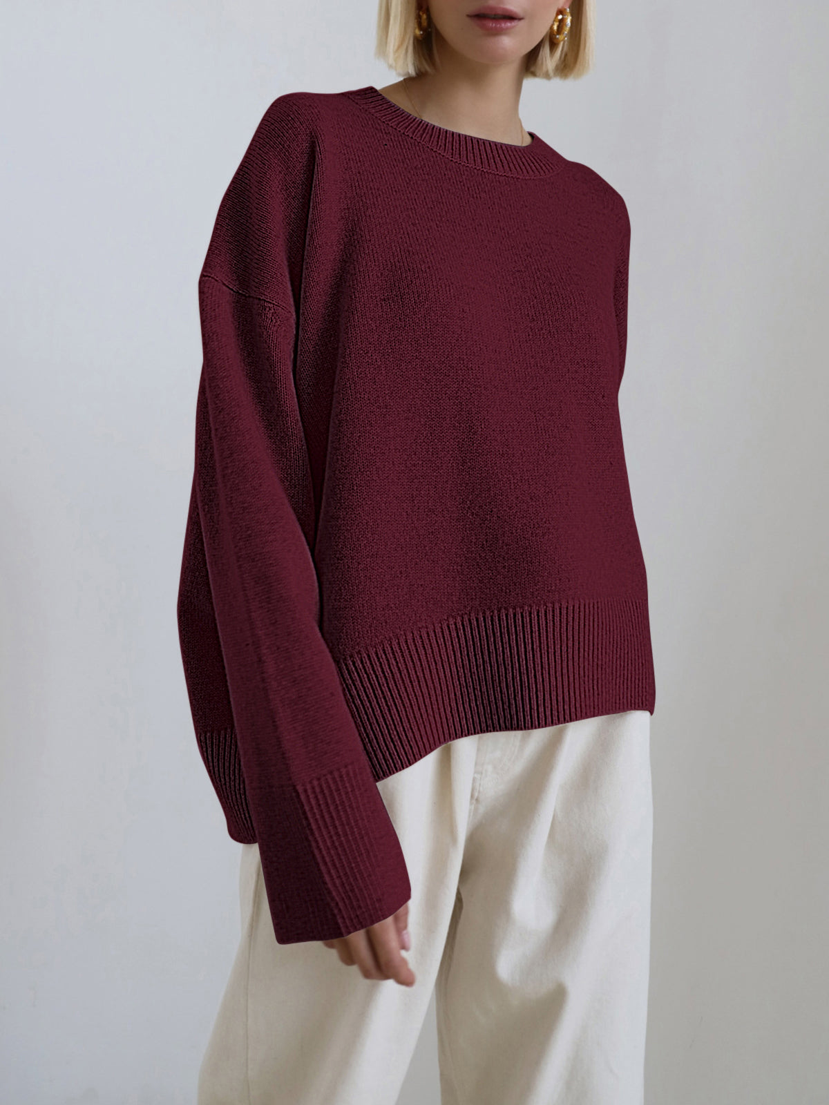 Amara – Übergröße Pullover „Zuckerwatte“