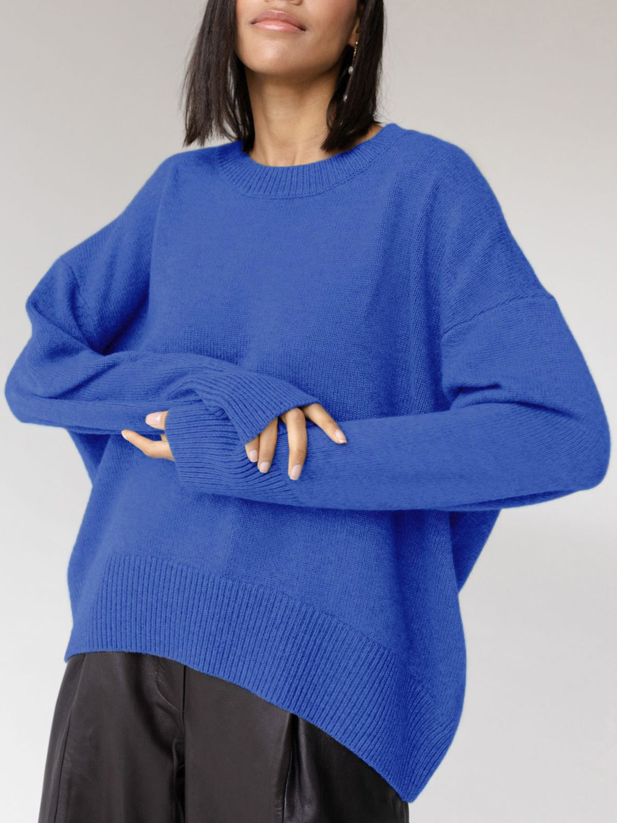 Amara – Übergröße Pullover „Zuckerwatte“