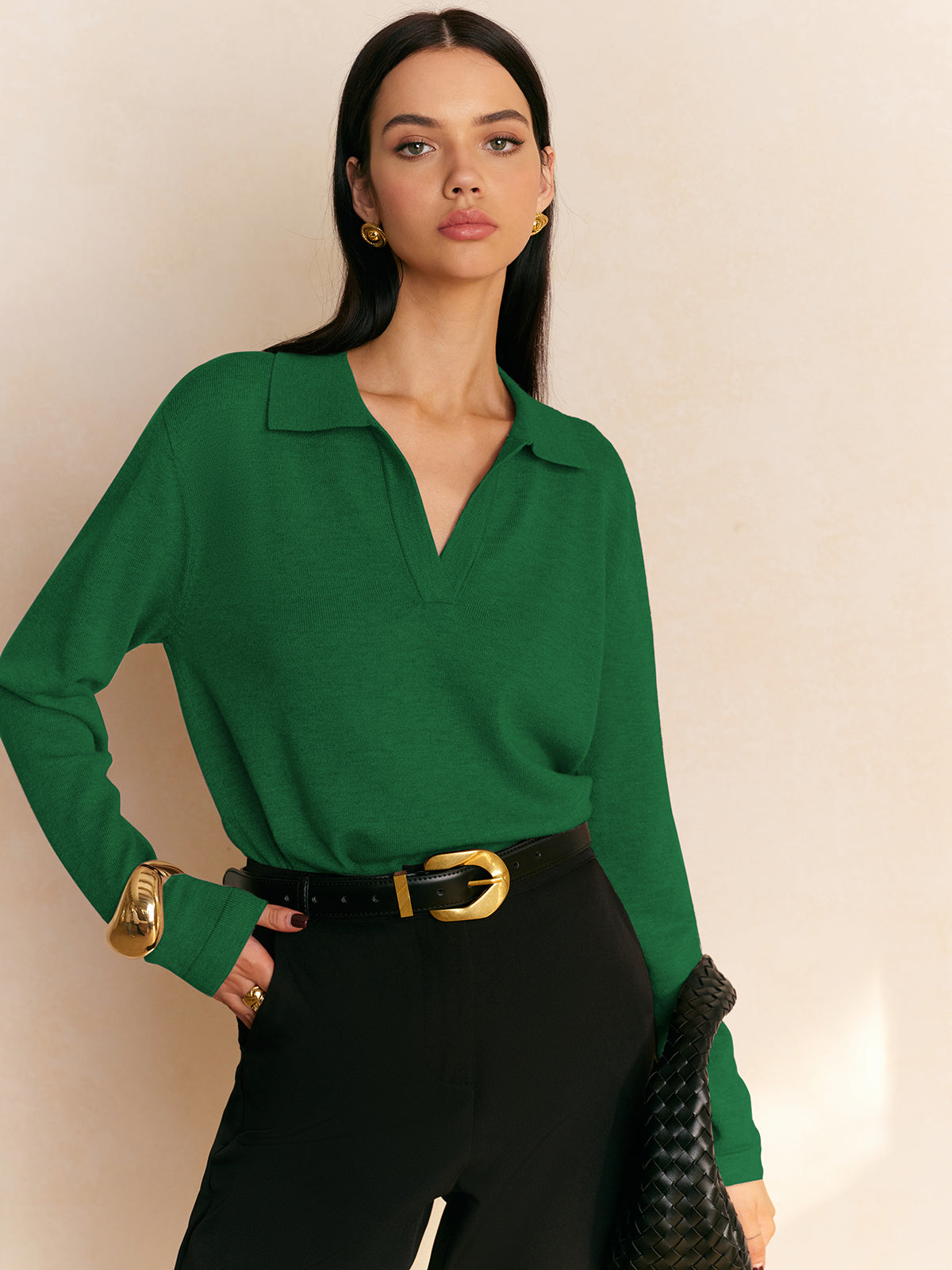 Fiona – Pullover mit lockerem Kragen