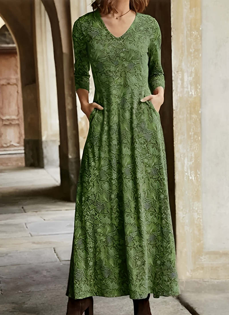 Sophie - Langärmliges Vintage-Kleid für Damen