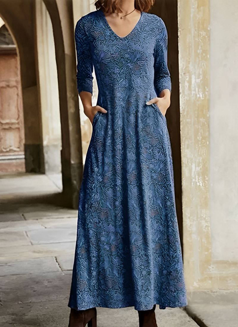 Sophie - Langärmliges Vintage-Kleid für Damen
