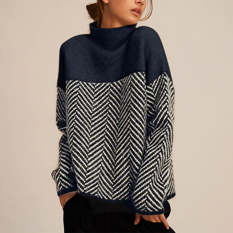 Yancy - Eleganter, dick gestrickter Pullover für Damen