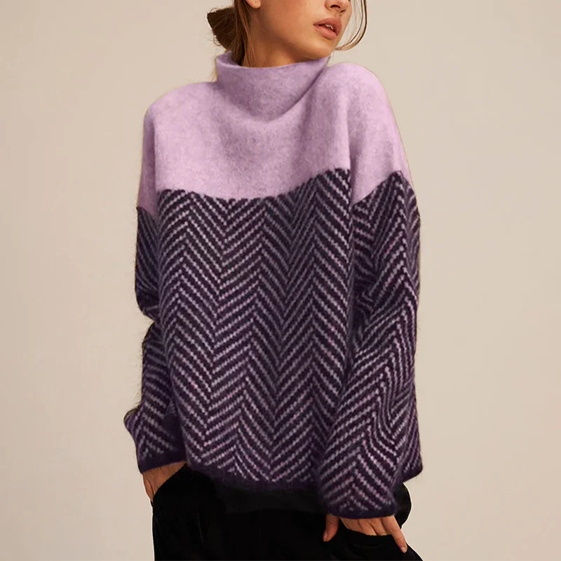 Yancy - Eleganter, dick gestrickter Pullover für Damen
