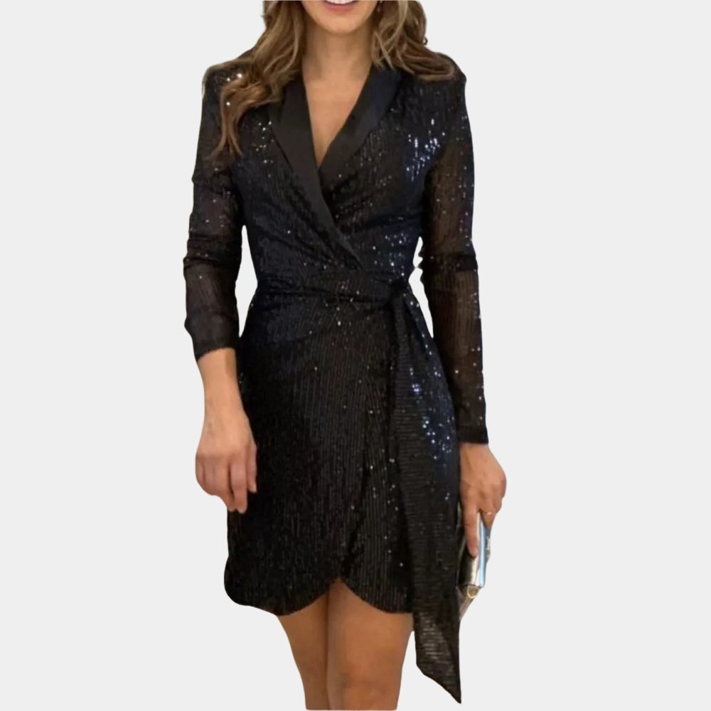 Nessa - Damen-Blazerkleid mit Gürtel in der Taille