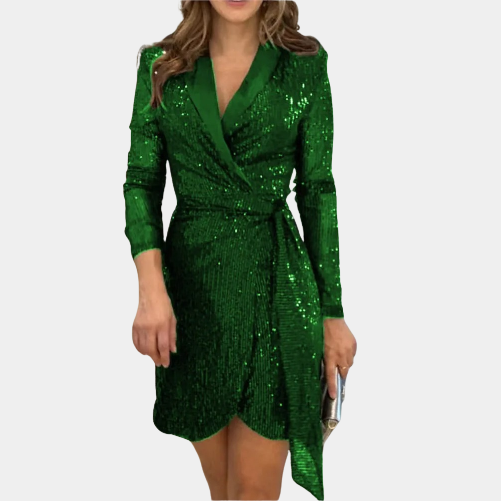 Nessa - Damen-Blazerkleid mit Gürtel in der Taille