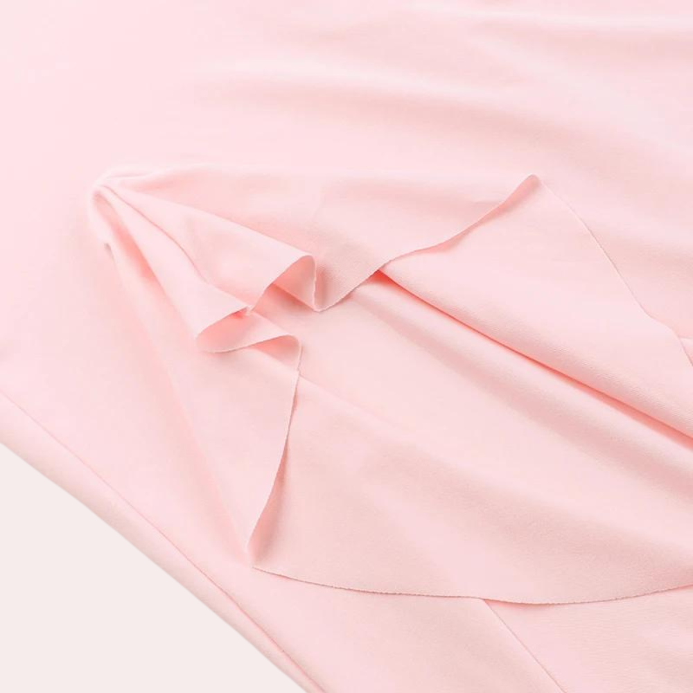 Elisheva - Schickes Maxikleid mit V-Ausschnitt, Asymmetrisch