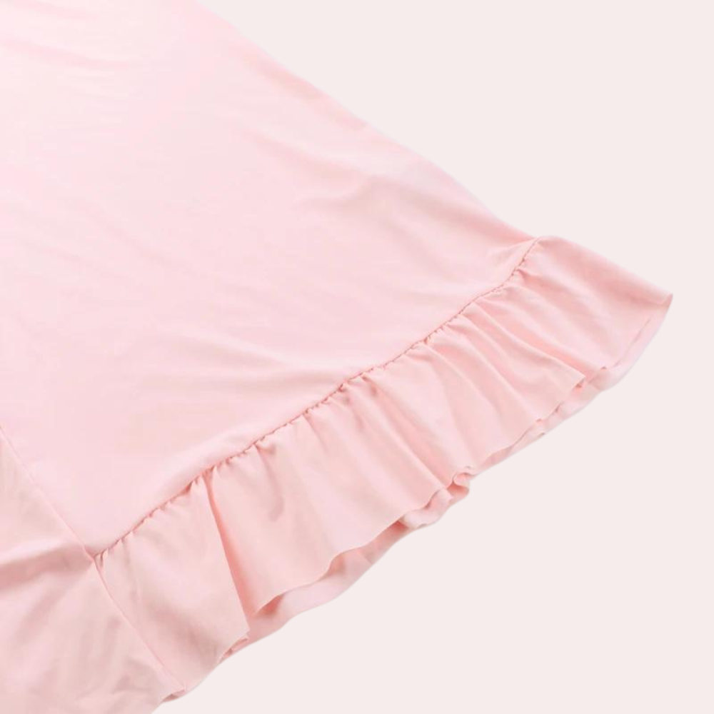 Elisheva - Schickes Maxikleid mit V-Ausschnitt, Asymmetrisch