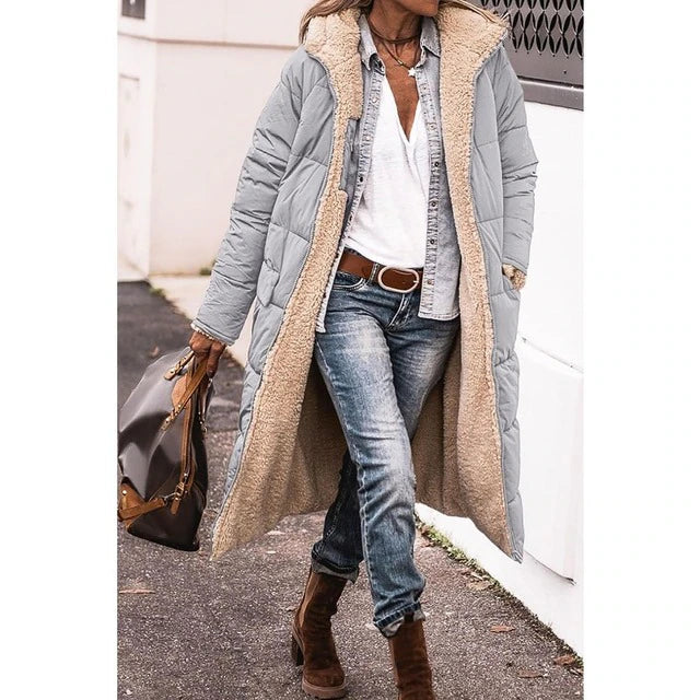 Ariadna - Lange wendbare Damenwinterjacke