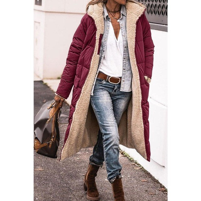 Ariadna - Lange wendbare Damenwinterjacke